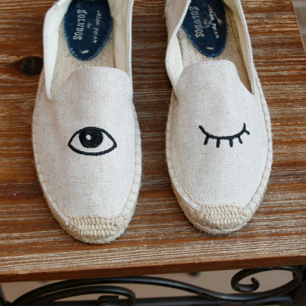 SOLD Soludos Jason Polan Wink Espadrilles Fits 6 - Picture 4 of 8